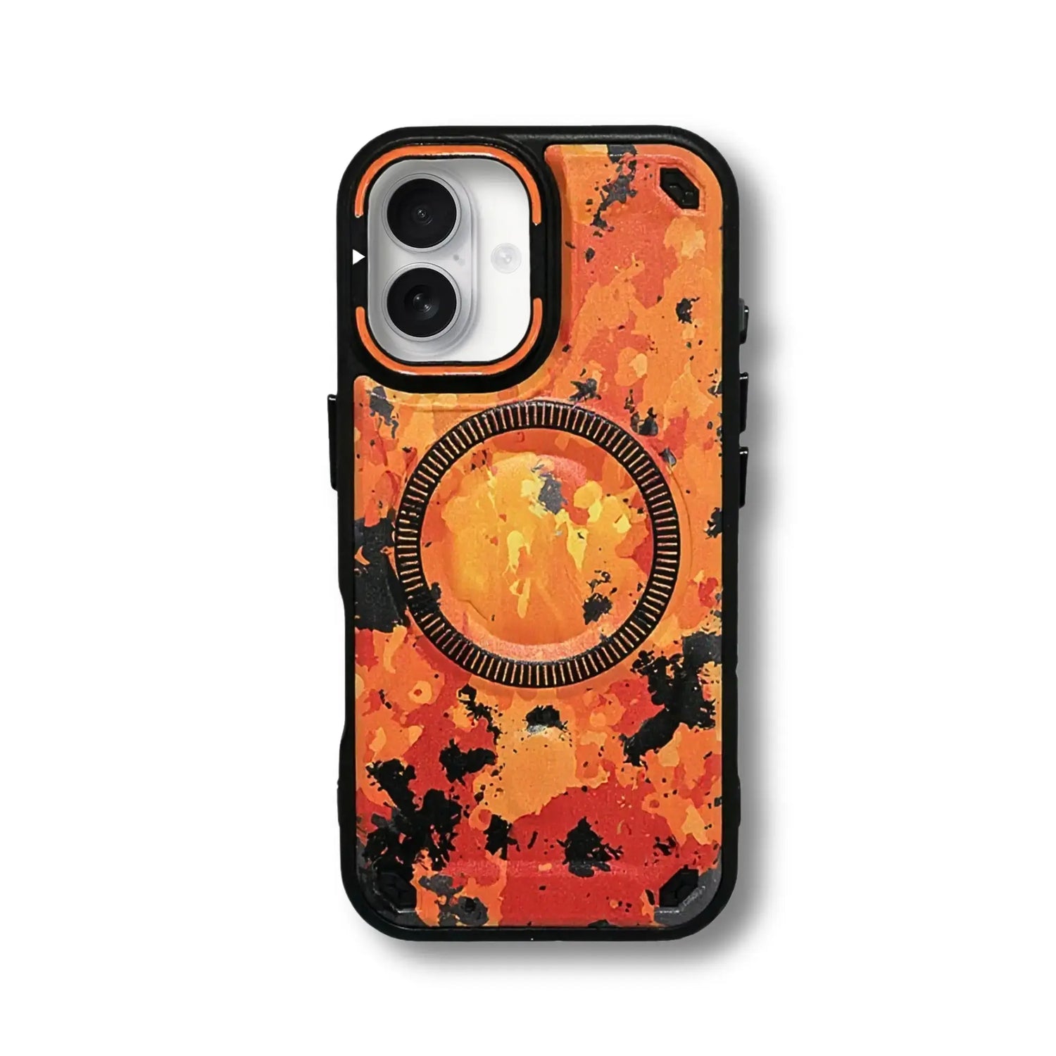 PantherSonic iPhone 17 Serie Hülle Orange Splash