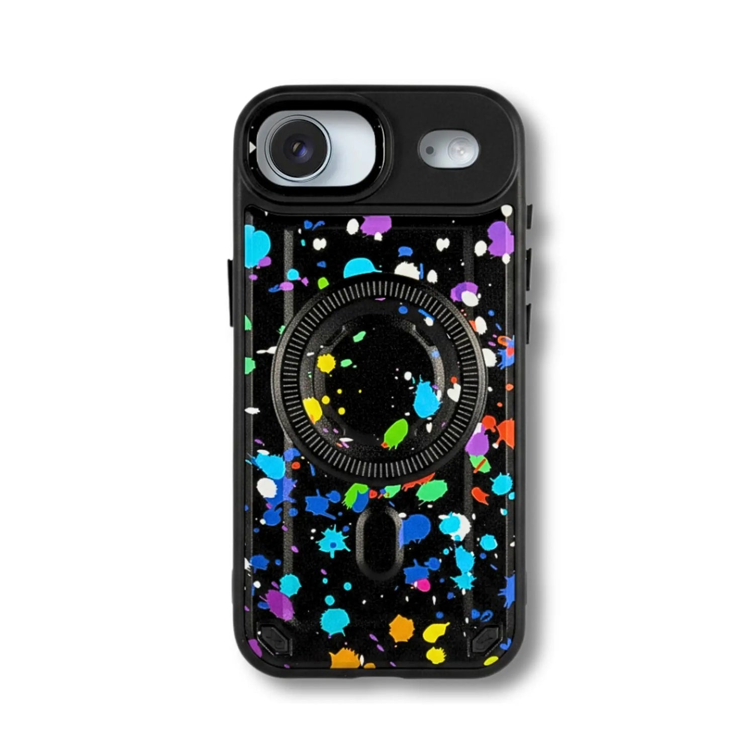 PantherSonic Schutzhülle für iPhone 17 Serie Farbspritzer Design