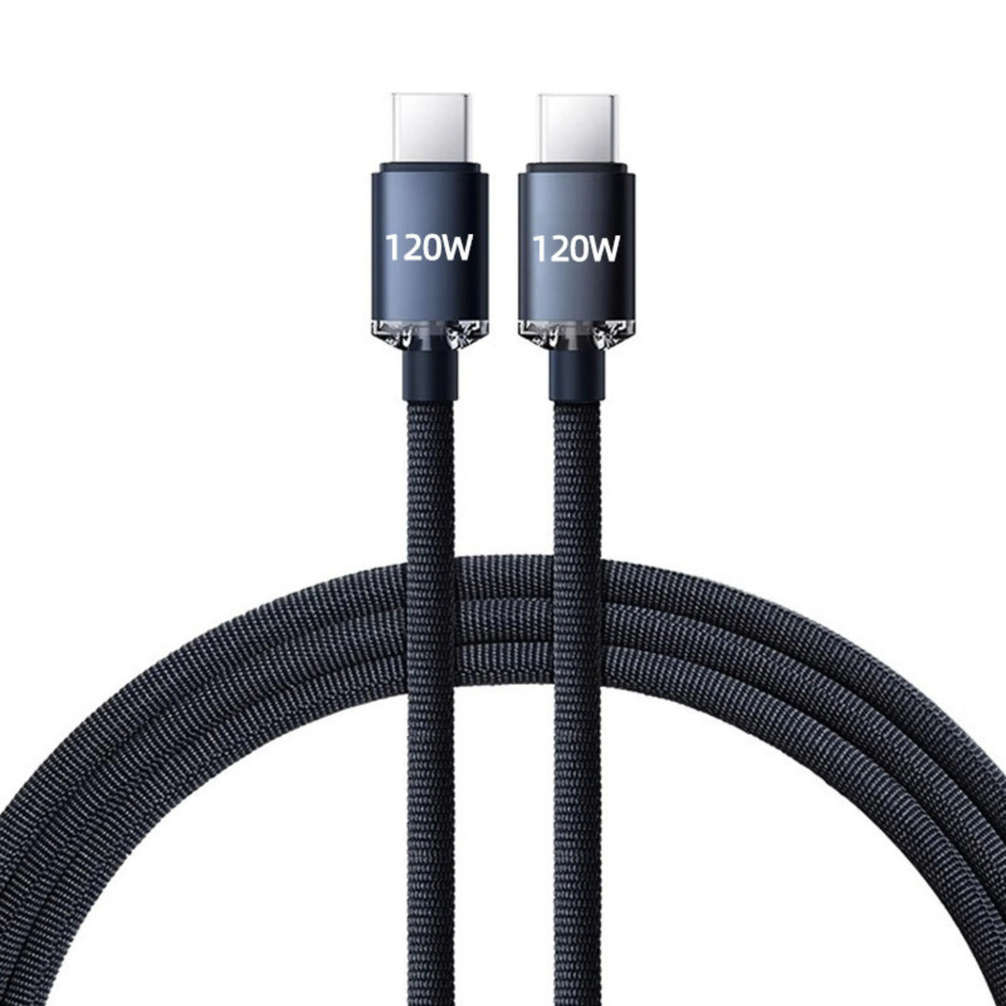 PantherSonic USB C Ladekabel 120W Leistungsstarkes Laden 1m