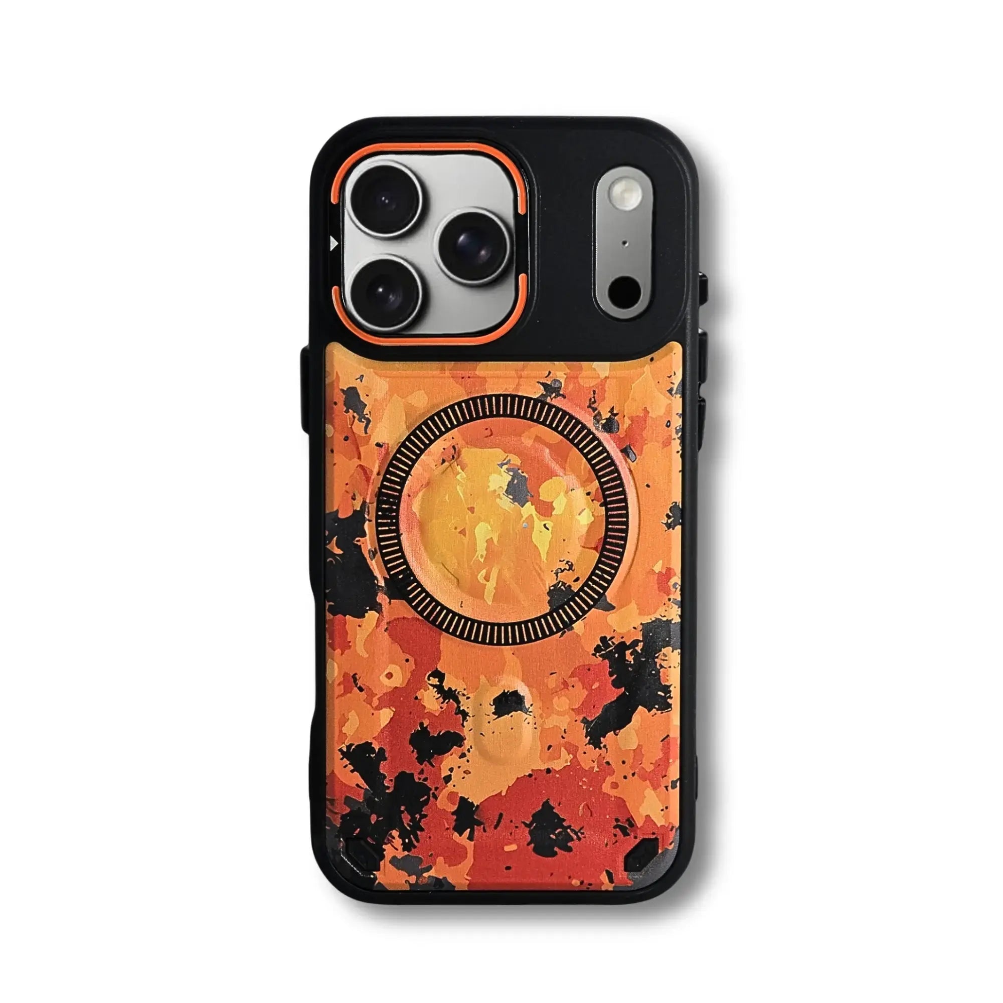 PantherSonic iPhone 17 Serie Hülle Orange Splash