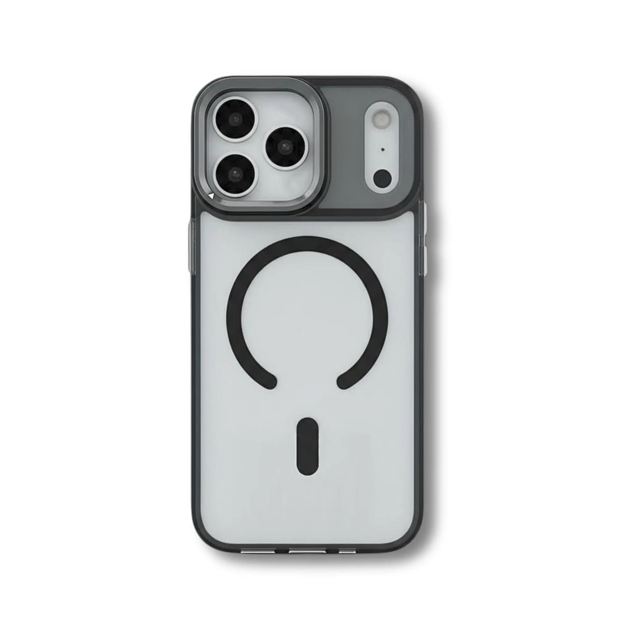 PantherSonic iPhone 17 Serie Hülle Transparent Grau MagSafe kompatibel