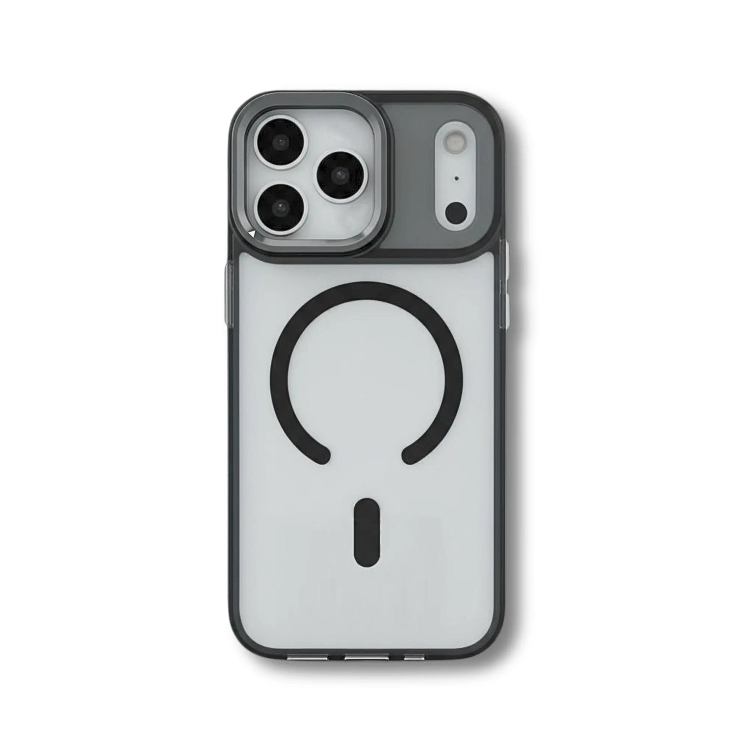 PantherSonic iPhone 17 Serie Hülle Transparent Grau MagSafe kompatibel